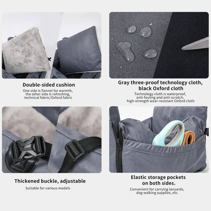 Waterproof dog car seat cover bed