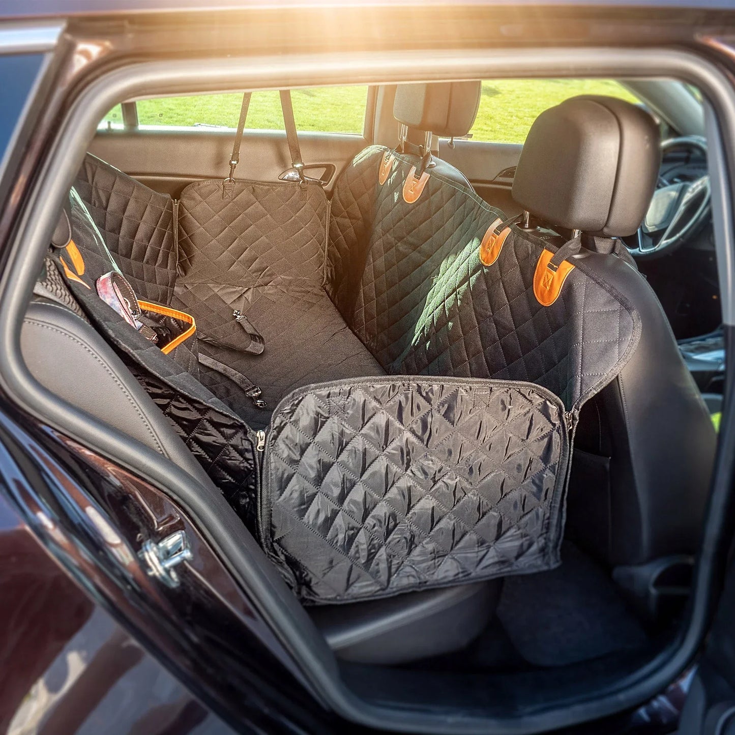 Universal waterproof dog car seat cover for cars SUVs and trucks